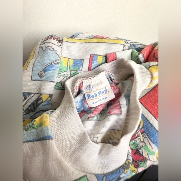 Vintage Rob Roy Batman Superman Comic Book Kids T-Shirt - Picture 6 of 6